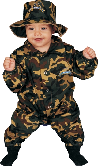 BABY MILITARY OFFICER BUNTING