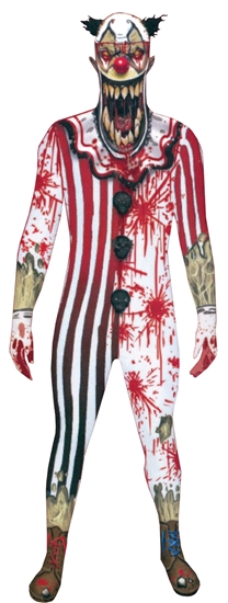 morp suit clown adult costume skin suit