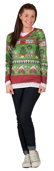 ladies ugly christmas sweater shirt