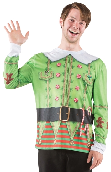 Picture of Ugly Christmas Adult Elf Sweater Shirt