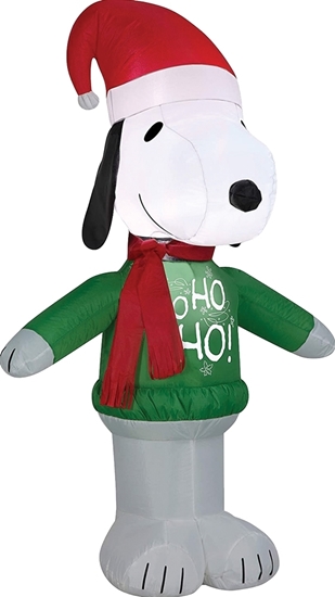 Picture of Airblown Snoopy Ho Ho Ho outdoor holiday yard décor inflatable